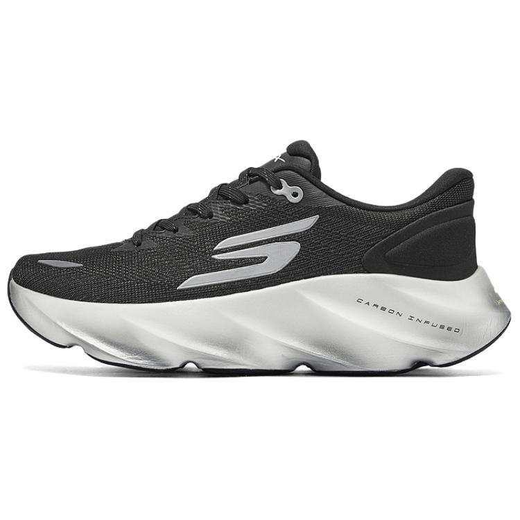 Skechers SKX Aero Burst Abrasion Resistant Running Shoes Men's Black White