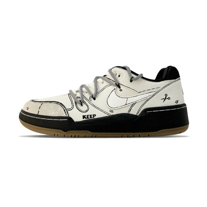 Nike Nike Full Force Low Slip Resistant Low top Skateboard Shoes Men's Beige