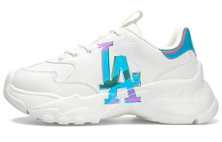 MLB MLB Big Ball Chunky A Meta Leather Low top Chunky Sneakers Unisex White Blue