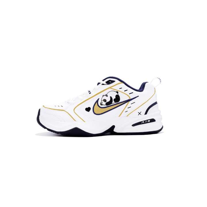 Nike Nike Air Monarch 4 Abrasion Resistant Lightweight Wear resistant And Lightweight Low top Chunky Sneakers Unisex White