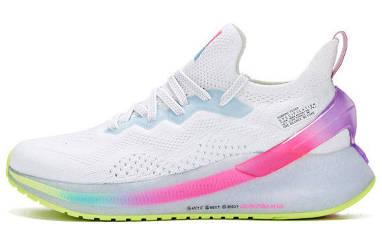 361° Superfly Wing Mesh Cushioning Breathable Slip Resistant Low top Running Shoes Women's White