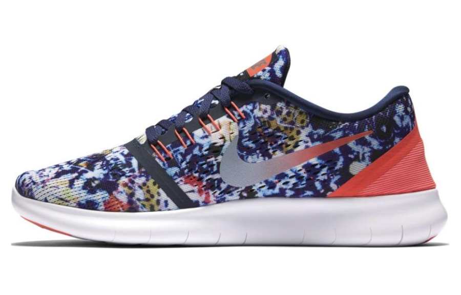 Nike Nike Free RN Comfortable Abrasion Resistant Breathable Abrasion Resistant Breathable Low top Running Shoes Women's Blue