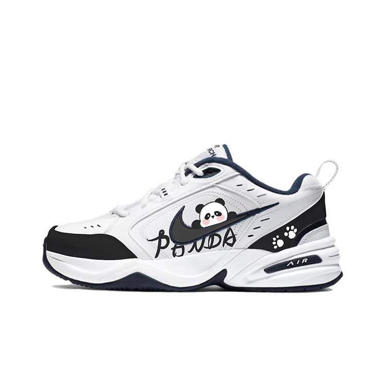 Nike Nike Air Monarch 4 Slip Resistant, Abrasion Resistant, Height Increasing Low top Chunky Sneakers Unisex White Black