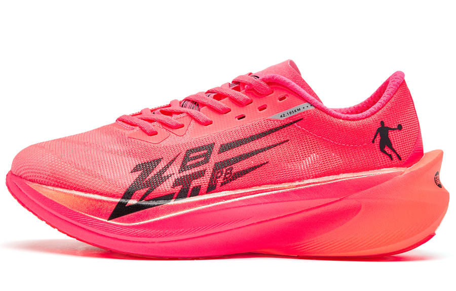 QIAODAN Feiying PB4.0 Low top Running Shoes Men's Fluorescent Flying Shadow Pink Black
