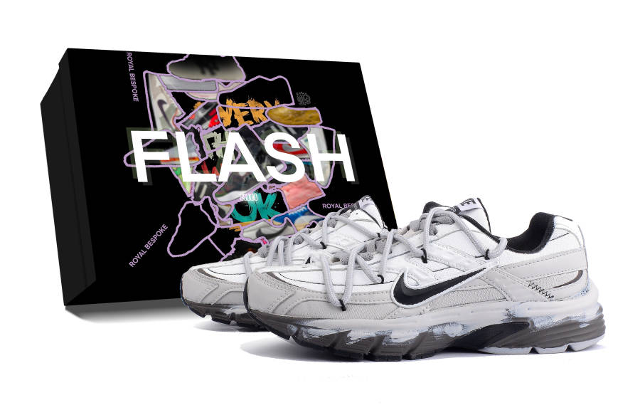 Nike Nike Initiator Abrasion Resistant Abrasion Resistant Low top Casual Running Shoes Unisex Gray White