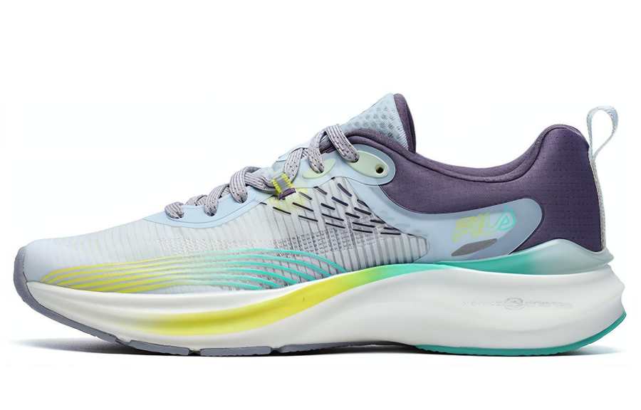 FILA Pacer Fabric Low top Casual Running Shoes Women's White Blue
