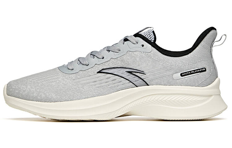 Anta Comfortable Cushioning Slip Resistant Lightweight Low top Running Shoes Men's Gray