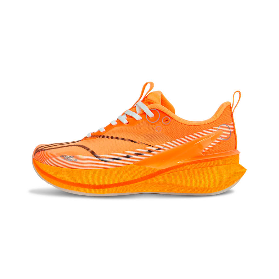 Li-Ning Li Ning Red Hare 8PRO Pu Slip Resistant, Abrasion Resistant, Breathable Low top Casual Running Shoes Men's Neon Orange