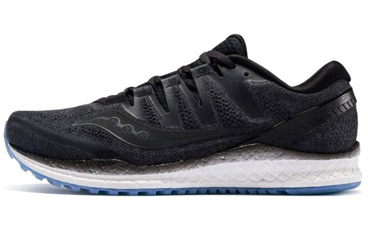 Saucony Freedom ISO2 Mesh Cushioning Lightweight Cushioning Lightweight Low top Running Shoes Men's Black
