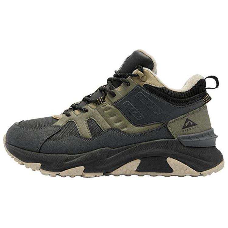 QIAODAN Yilin, Fleece Lined, Versatile Casual Abrasion Resistant Coverage Thermal Mid top Outdoor Shoes Men's