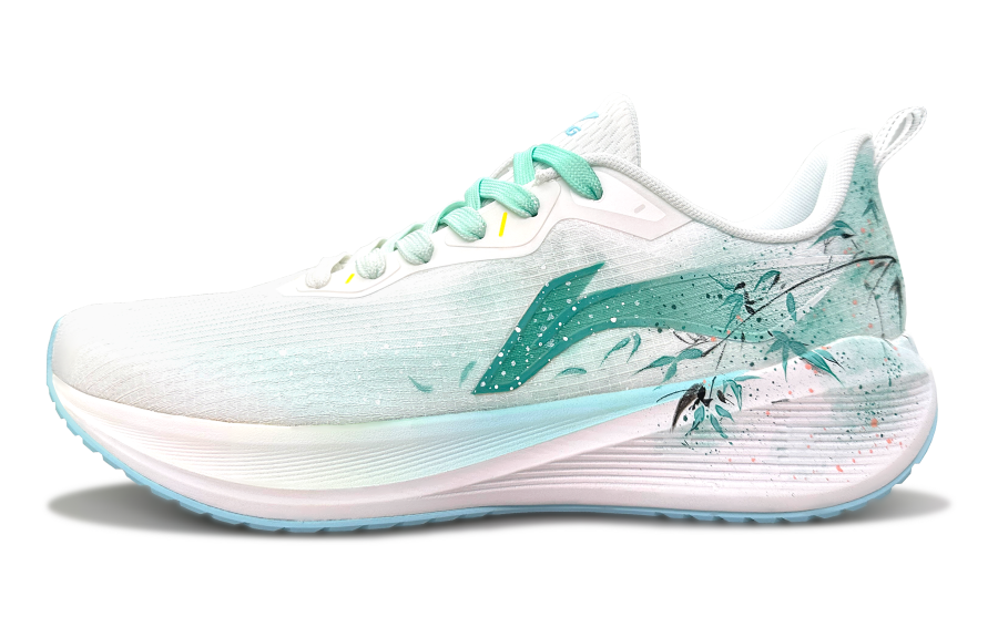 Li-Ning Li Ning Wuyue Slip Resistant, Abrasion Resistant, Breathable Low top Casual Running Shoes Men's Green White