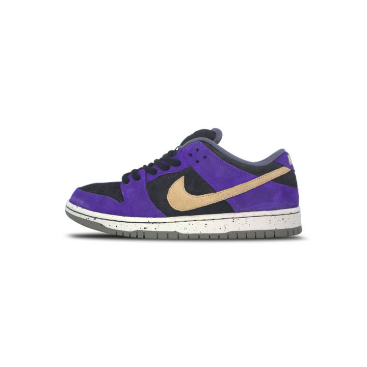 Nike Nike Dunk SB Purple Gold Abrasion Resistant Low top Skateboard Shoes Unisex
