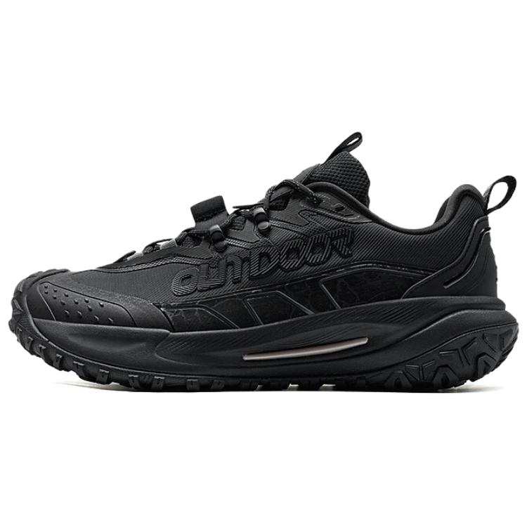 XTEP Slip Resistant And Abrasion Resistant Coverage Low top Outdoor Shoes Men's Black