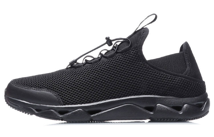 Li-Ning Li Ning Outdoor River Trekking Cushioning Slip Resistant Cushioning Slip Resistant Running Shoes Unisex Black