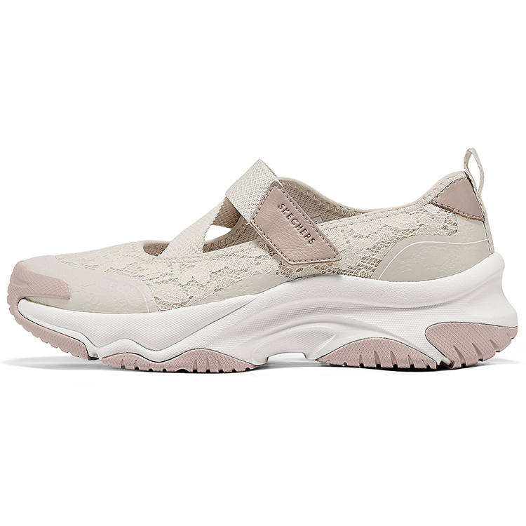 Skechers MOONHIKER Platform Mary Jane Shoes Women's Beige