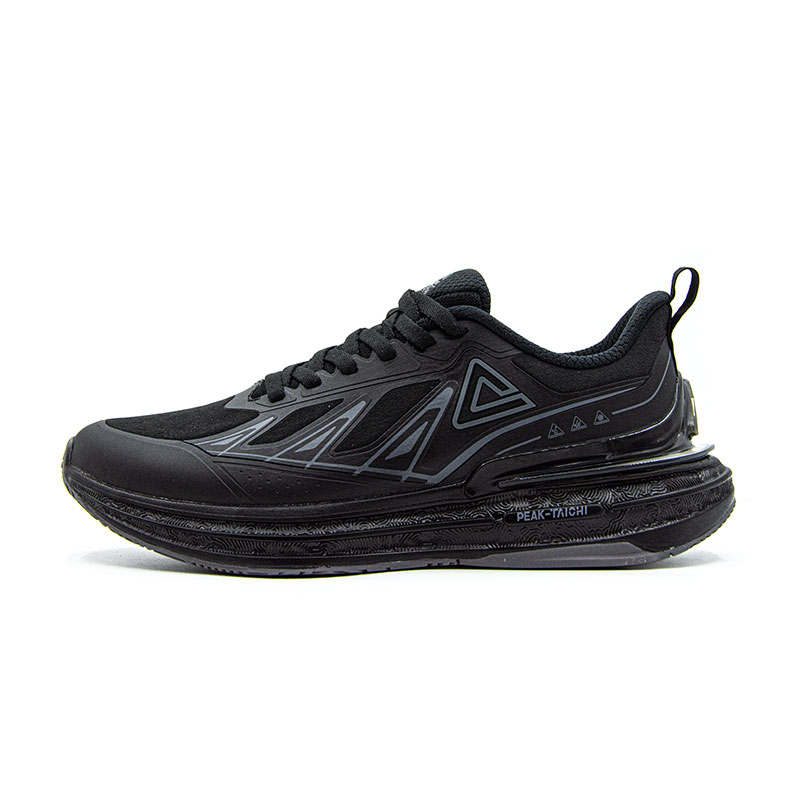 PEAK Taichi 6.0pro Cushioning Lightweight Cushioning Lightweight Low top Running Shoes Men's Black Gray