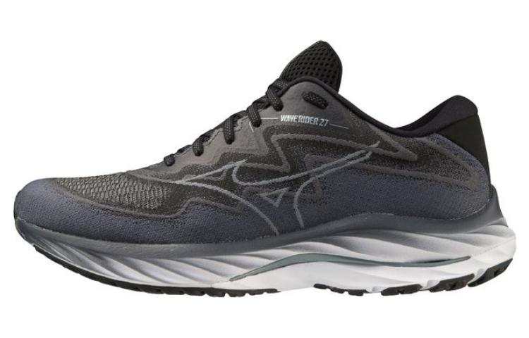 Mizuno Wave Rider 27 Synthetic Leather Cushioning Abrasion Resistant Cushioning, Wear Resistant Low top Casual
