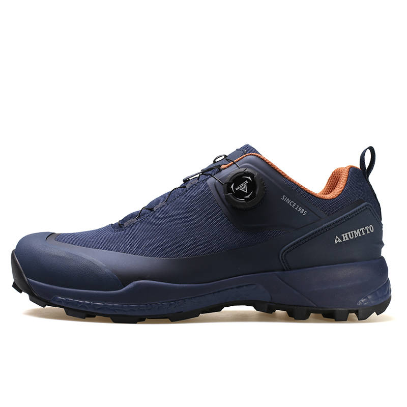 HUMTTO Outdoor Shoes Men's Low Top Black/Dark Gray/Dark Blue/Dark Purple
