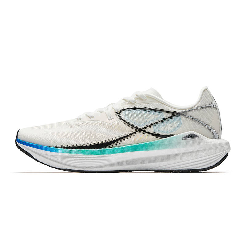 Anta Anti Slip And Wear Resistant Breathable Low Top Casual Running Shoes Men's White Black