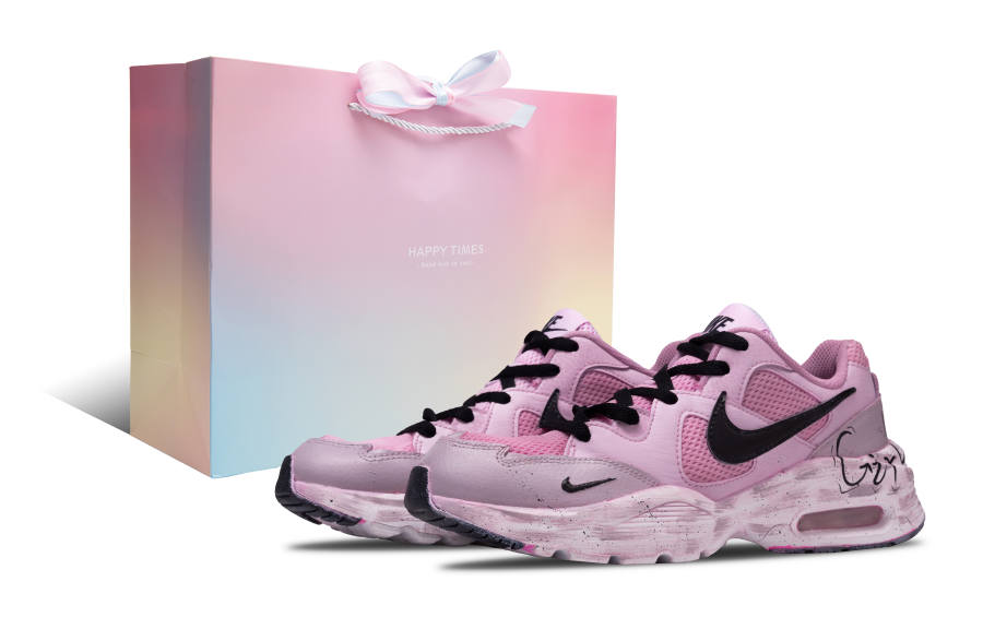 Nike Nike Air Max Fusion Low top Air Cushion Running Shoes Women's Pink