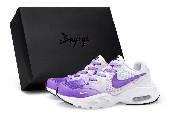 Nike Nike Air Max Fusion Slip Resistant Slip Resistant Low top Running Shoes Men's White Purple