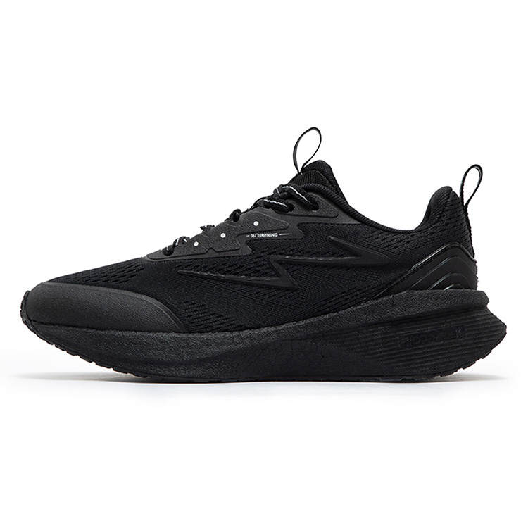 361° Popping Foam Slip Resistant, Abrasion Resistant, Breathable Low top Casual Running Shoes Women's Obsidian Black