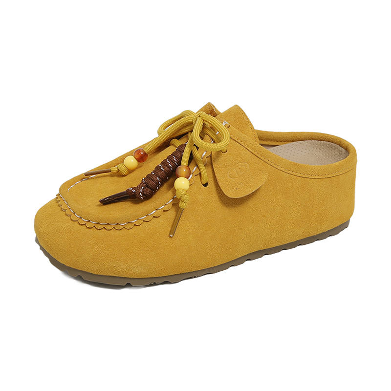 KLAOSD Rubber Sole Abrasion Resistant, Odor Resistant Closed Toe Slippers Women's