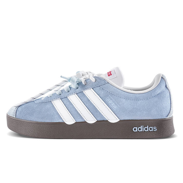 Adidas Adidas VL COURT 2.0 Cushioning Abrasion Resistant Cushioning, Wear Resistant Low top Skateboard Shoes Unisex Blue White