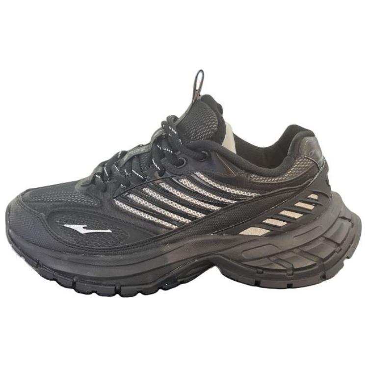 Erke Hong Feather Cushioning Slip Resistant Low top Running Shoes Women's Jet Black