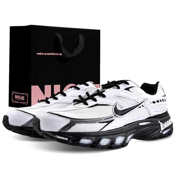 Nike Nike Initiator Abrasion Resistant Low top Running Shoes Men's Black White