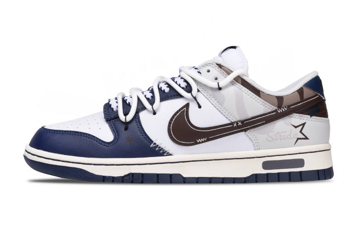 Nike Nike Dunk Blue Brown Orbital Abrasion Resistant Lightweight Breathable Abrasion Resistant, Lightweight, And Breathable