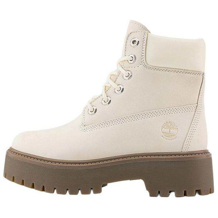 Timberland Waterproof Slip Resistant Comfortable Short Outdoor Boots Women's Beige