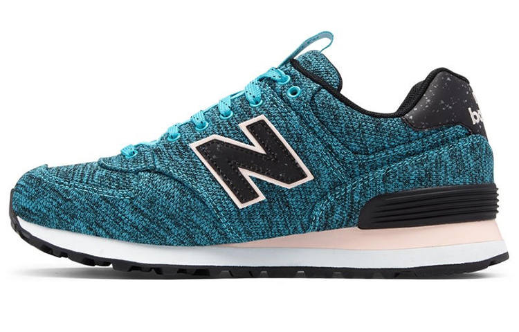 New Balance New Balance 574 Shoes 'Knit Blue Black' Women's