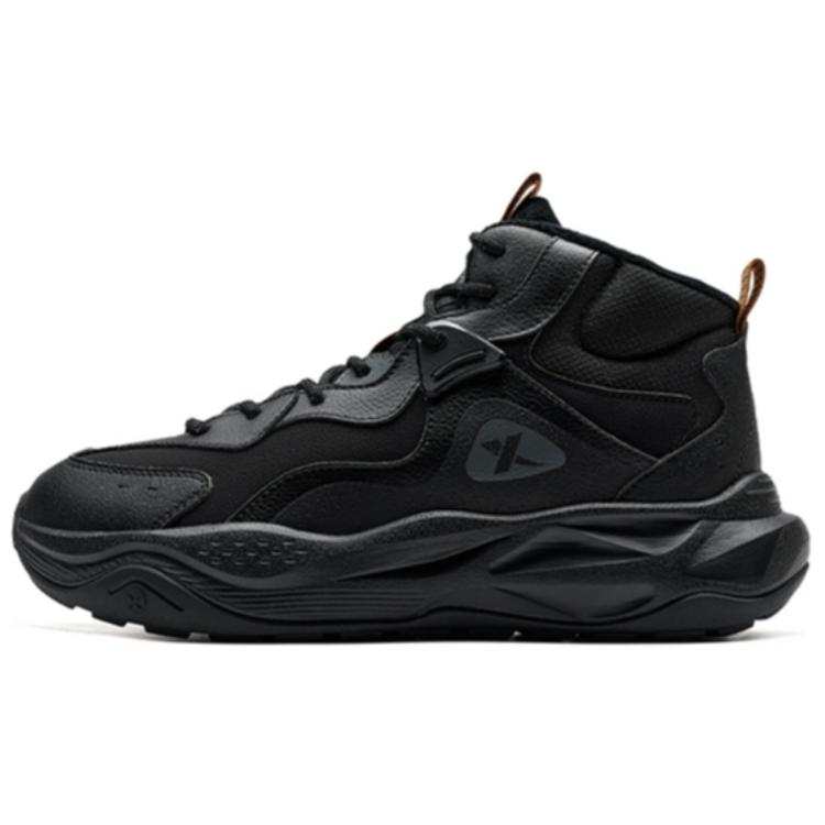 XTEP Red Cliffs 2.0 SE Fleece Lined Comfortable Fashion Slip Resistant Thermal High top Outdoor Shoes Men's Black