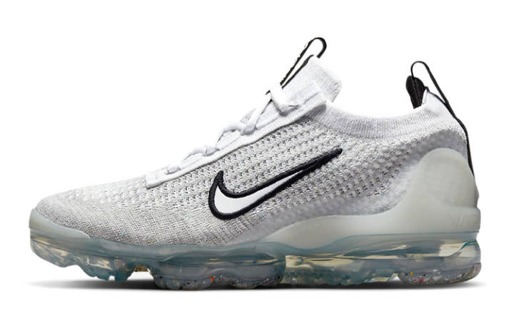 Nike Nike Air VaporMax 2021 Flyknit 'White Metallic Silver' Gs