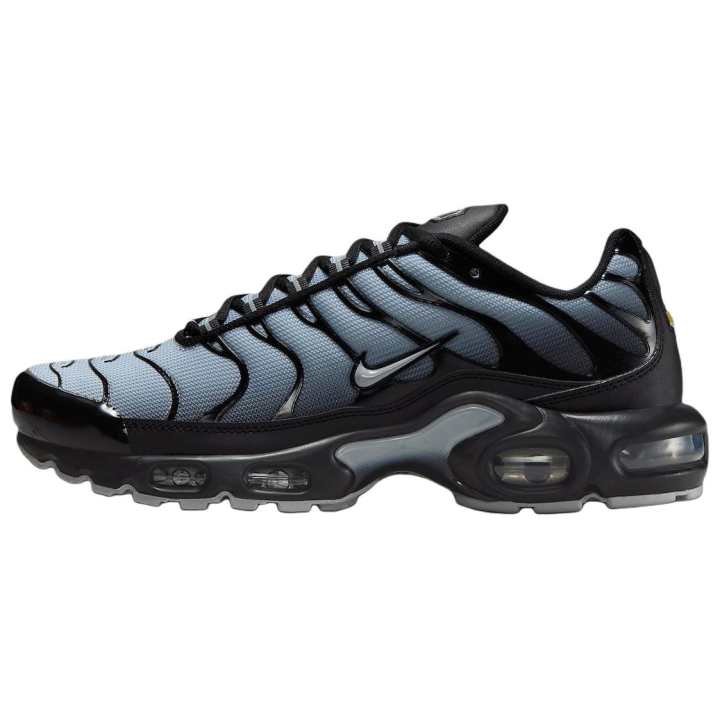 Nike Nike Air Max Plus Abrasion Resistant Low top Running Shoes Women's Gray Black
