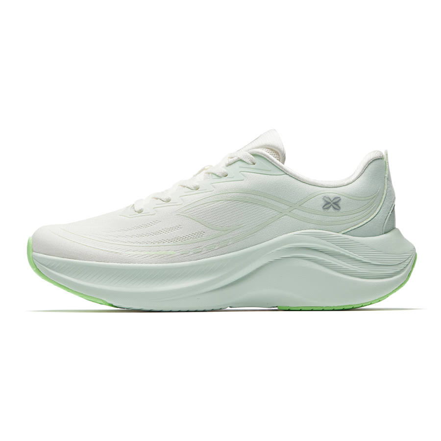 Anta Leaf 6.0 Low top Casual Sprint City Commuting Running Shoes Women's Ivory White Light Sunlit Green