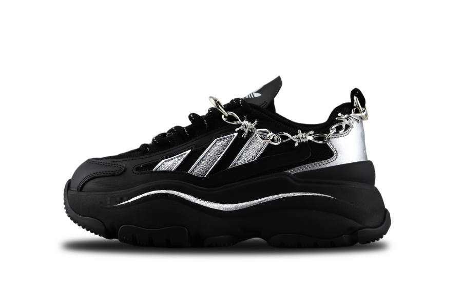 Adidas Originals OZGAIA Low top Chunky Sneakers Women's Black Silver