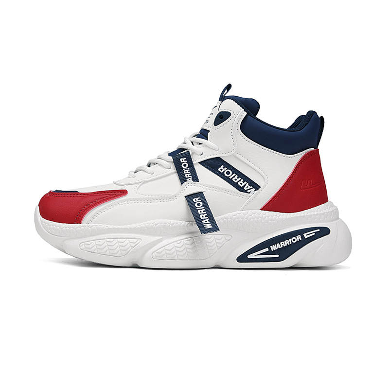 WARRIOR Warrior Cushioning Slip Resistant Abrasion Resistant Coverage Height Increasing High top Running Shoes Men's