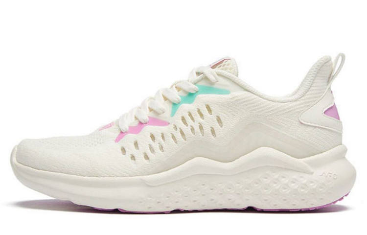 361° NFO Abrasion Resistant Low top Running Shoes Women's White Purple