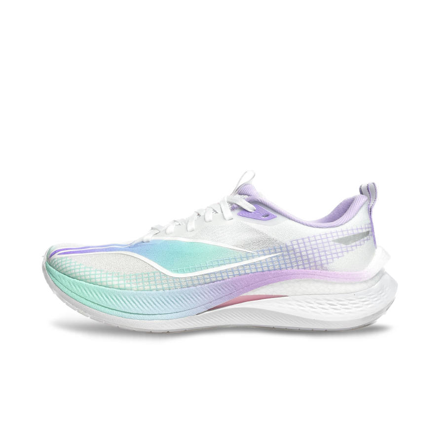 Li-Ning Li Ning Red Hare 7 Pro Slip Resistant Abrasion Resistant Low top Running Shoes Women's White Green Purple