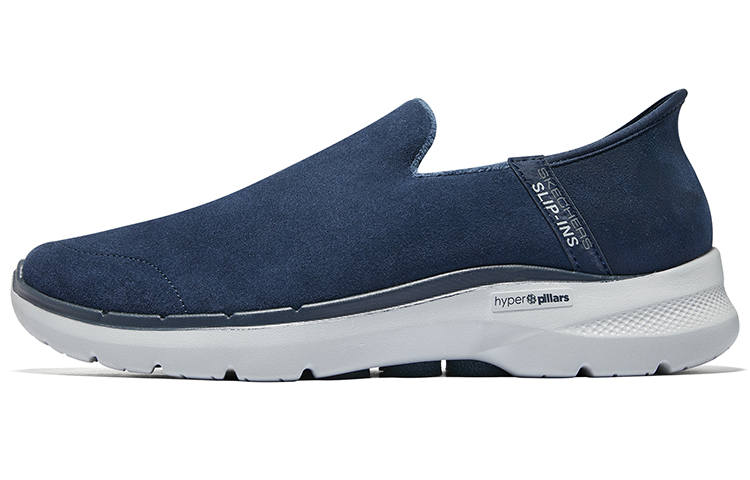 Skechers Comfortable And Breathable Cushioning, Wear Resistant Low top Running Shoes Men's Marine Blue