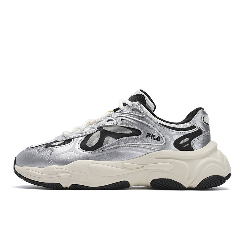 FILA MARS 4 Tom Sachs X NikeCraft General Purpose Abrasion Resistant Low top Chunky Sneakers Men's Silver White