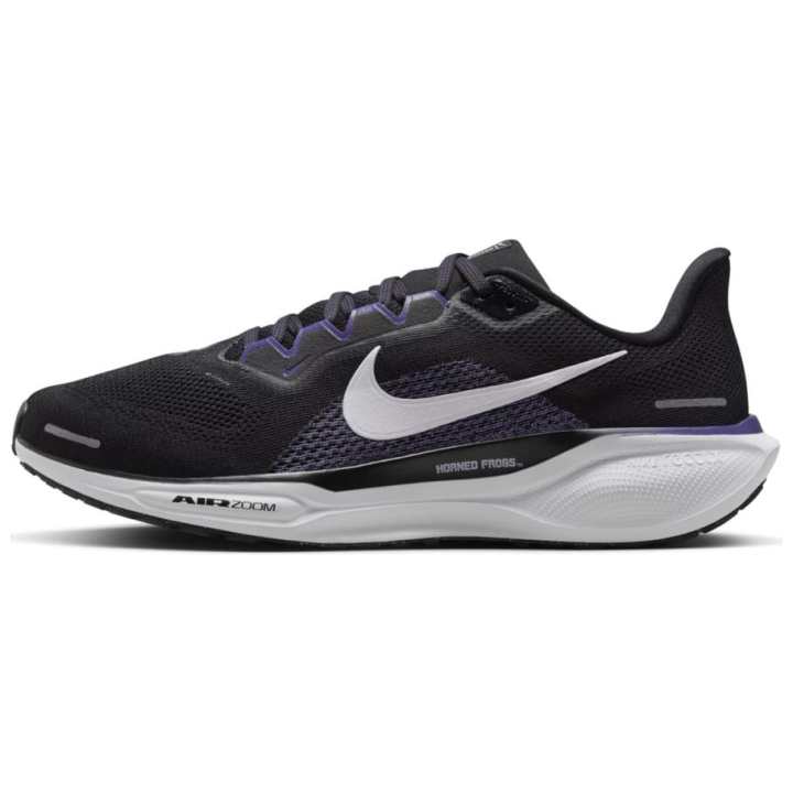 Nike NCAA x Nike Pegasus 41 Slip Resistant Abrasion Resistant Low top Running Shoes Unisex Black Purple White