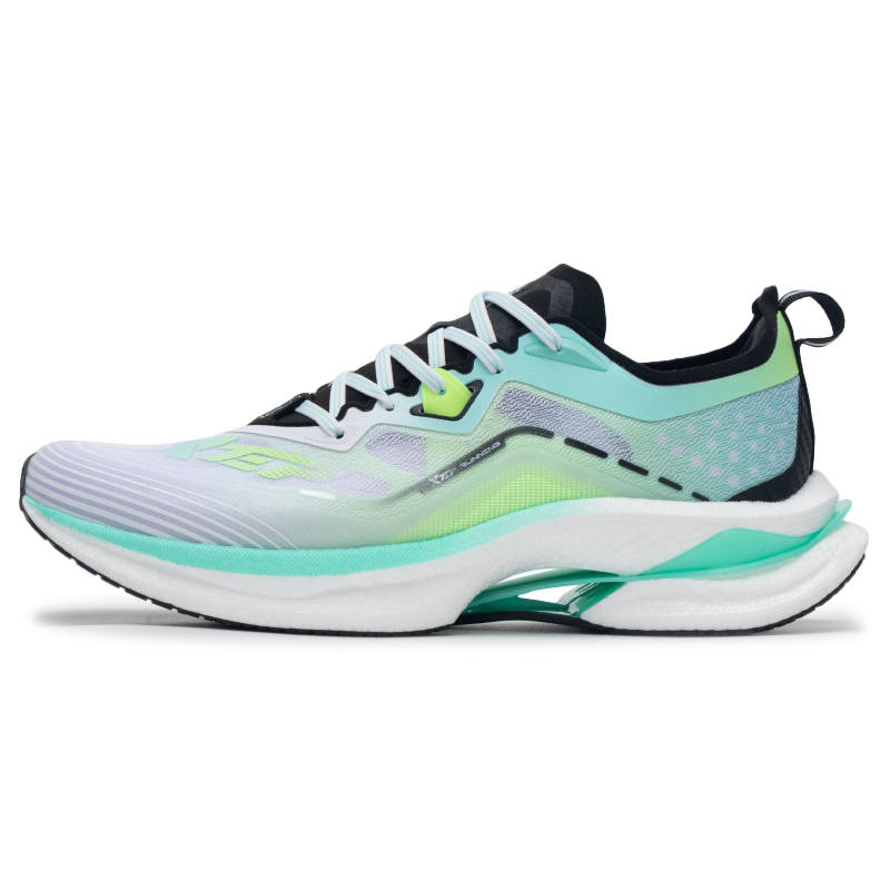 XTEP Cushioning Breathable Rebound Cushioning Breathable Rebound Low top Running Shoes Men's Green White