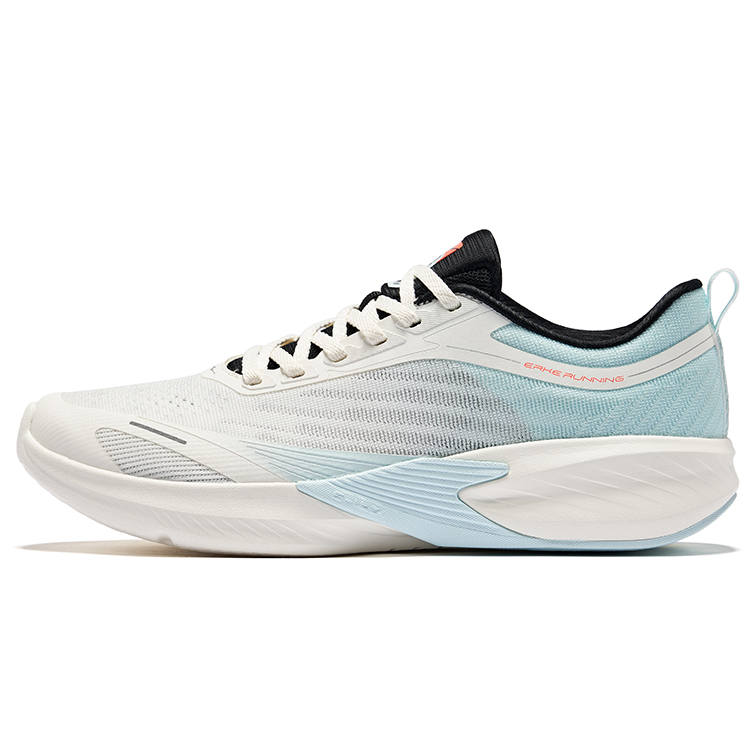 Erke Fabric Cushioning Breathable Low top City Commuting Running Shoes Men's Microcrystal White Tranquil Blue