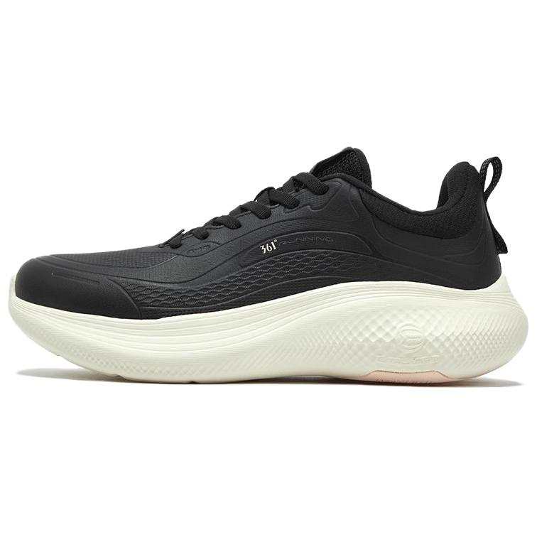 361° Fashion Trend Cushioning Lightweight Low top Casual Running Shoes Women's Beige Black
