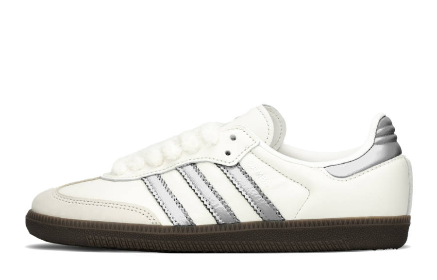 Adidas Originals SAMBA OG Height Increasing Height Increasing Low top Skateboard Shoes Women's White Silver