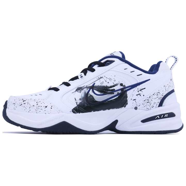 Nike Nike Air Monarch 4 Slip Resistant, Abrasion Resistant, Height Increasing Low top Chunky Sneakers Unisex White