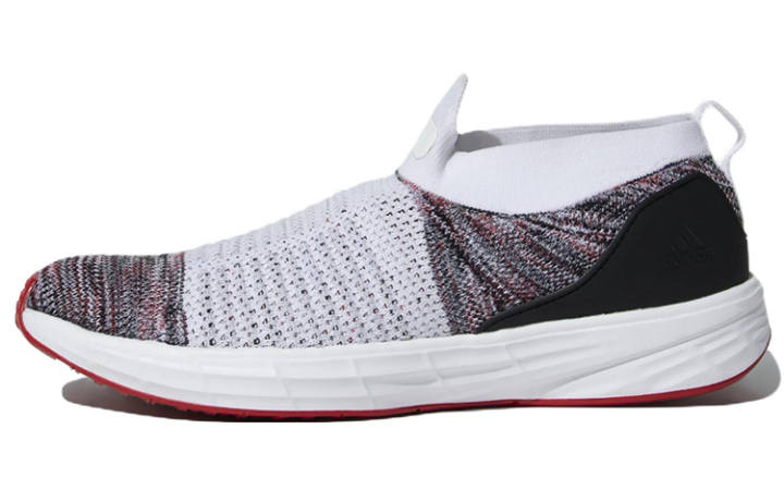 Adidas Adidas Adiron Comfortable Fabric Abrasion Resistant Breathable Low top Running Shoes Men's White Red